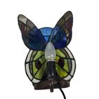 Tiffany Stijl - Vlinder - Tafellamp - Glas-in Lood - 3e Kwart 20e Eeuw thumbnail 9