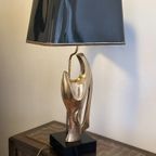 Verguld Bronzen Lamp "Madonna" - Alain Chervet - Frankrijk '70 thumbnail 3