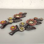 2X Vintage Wanddecoratie Bloemen thumbnail 3