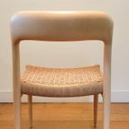 Vintage Set Van 4 Stoelen Van N.o. Møller Model 75 Uit 1970 thumbnail 13