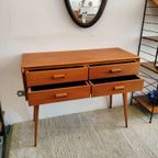 Vintage Jaren '60 Sideboard, Sidetable, Ladekast(je) thumbnail 15