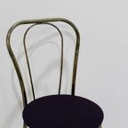 Vintage Hollywood Regency Stoel - Messing, Jaren '70 thumbnail 7