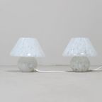 Vintage Murano Mushroomlamp - Wit, Jaren '70 thumbnail 4