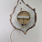 Vintage Regency Wandlamp Keramiek Bladvorm thumbnail 8