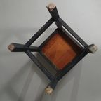 3 X Oak Construction Stools 1960s thumbnail 22