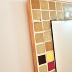 Large Mid-Century Mosaic Mirror With Lights, The Netherlands, 1961 thumbnail 9