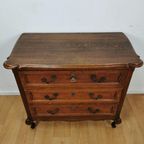 Vintage Queen Ann Ladekastje, Commode Dressoir Ladekast Badkamermeubel 117 thumbnail 5