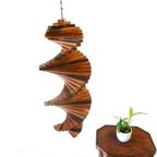 Vintage Windspiraal Molen Hout Jaren 70 thumbnail 3