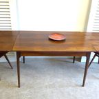 Prachtige Vintage Uitschuifbare Tafel Met 5 Retro Stoelen thumbnail 7
