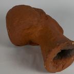 Geboetseerde Terracotta Buste - Groot Formaat - 1960'S thumbnail 9