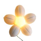 Vintage Ikea Smila Kunststof Wandlamp Witte Bloem, Voor 2000 thumbnail 2