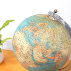 Retro Vintage Wereldbol Globe Lamp Tafellamp Klein Glas thumbnail 7