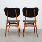 Set Van 2 Vintage Eetkamerstoelen thumbnail 7