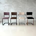 Retro Buisframestoelen Nieuw Eetkamerstoelen Paars Prijs P/S thumbnail 2