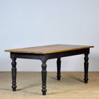 Grenen Boeren Tafel Met Oud Blad thumbnail 2