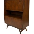 Vintage Secretaire Wandkast Werkplek Jaren 60 Teak Fineer thumbnail 24