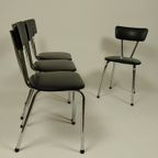 4 X Vintage Stoelen In Skai Leer, Jaren 60 - 80 thumbnail 10