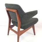 Vintage Louis van Teeffelen Fauteuil Webe Groen Wol De Ploeg thumbnail 1