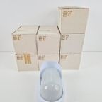 Vintage Simes Buitenlamp Wandlamp Metaal Glas ’80 Italy Wit thumbnail 15