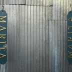 Marita, Vintage Metalen Naambord Van Schip, Boot thumbnail 4