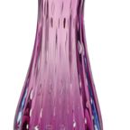 Italiaanse Vaas Bullicante Murano Glas Paars Blauw 28cm thumbnail 3