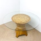 Vintage Rotan Bamboe Mcguire Eettafel, Korenschoof, thumbnail 4