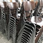 Vintage Stapelbare Stoelen Met Plywood Zitting thumbnail 7
