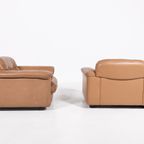 De Sede Ds 101 Brown Leather Lounge Chairs / Fauteuil, 1970’s thumbnail 7