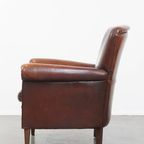 Fijne Schapenleren Fauteuil/ Armchair Met Mooie Kleuren En Een Goed Zitcomfort thumbnail 5