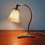 Art Deco Bureaulamp, Gesigneerd Le Verre Français thumbnail 5