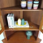 Vintage Deense Servieskast | Hoekkast Teak Fineer Danish thumbnail 2
