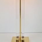 Vintage Plexiglas Tafellamp Messing Regency Lucite Brass ´70 thumbnail 6
