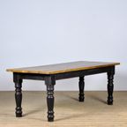 Grenen Boeren Tafel Met Oud Blad thumbnail 2