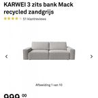 !!actie!! Mack 3 Zits Bank Recycled Zandgrijs Nieuw thumbnail 4