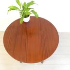 Retro Vintage Bijzettafel Tafel Jaren 60 Rond Plantentafel thumbnail 4