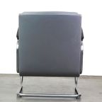 Vintage Grijze Rundleren Bauhaus Design Fauteuil Van Ahrend De Circkel thumbnail 5