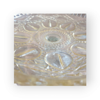 Art Deco Glazen Schaal Op Voet Gele Gloed thumbnail 4