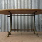 Halfrond Industrieel Bureau/ Winkel Toonbank/Toog/ Sidetable thumbnail 4