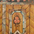 Antieke Beschilderde Bruidskast 1817 thumbnail 12