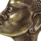 Art Deco Bronzen Sculptuur Afrikaanse Vrouw Groen Marmer Hagenauer thumbnail 10