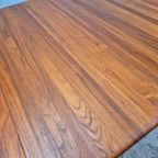 Glostrup, Vintage Jaren 60 Deense Ronde Ovale Tafel Teak thumbnail 25