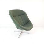 2 Rudolf Wolf Swivel Chair Modello Groen Ploegwool Fauteuils thumbnail 4