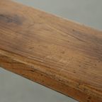 Tijdloze Franse Brocante Halbank/ Bankje Voor Aan De Eettafel Met Een Geweldige Uitstraling thumbnail 15