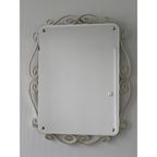 Vintage Geslepen Spiegel In Aluminium Frame thumbnail 2
