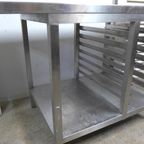 Mooie Industrieel Rvs  Keuken Tafel Werkbank thumbnail 6