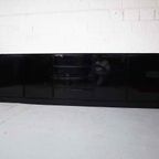 Italian Black Lacquered Sideboard With Carrara Marble Top thumbnail 4