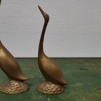 Vintage Messing Beeld Zwanen Of Ganzen, Rosenthal Netter thumbnail 5