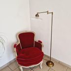 Vloerlamp Van Gearticuleerd Messing, Jaren 70 thumbnail 2