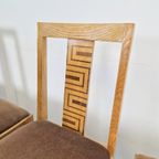 Set 4 Art Deco Eetkamerstoel Jaren 30 Stoelen Vintage Stoel thumbnail 14