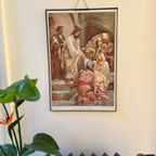 Vintage Religieuze Print Op Karton: “ The Wonderful Healer “ thumbnail 5